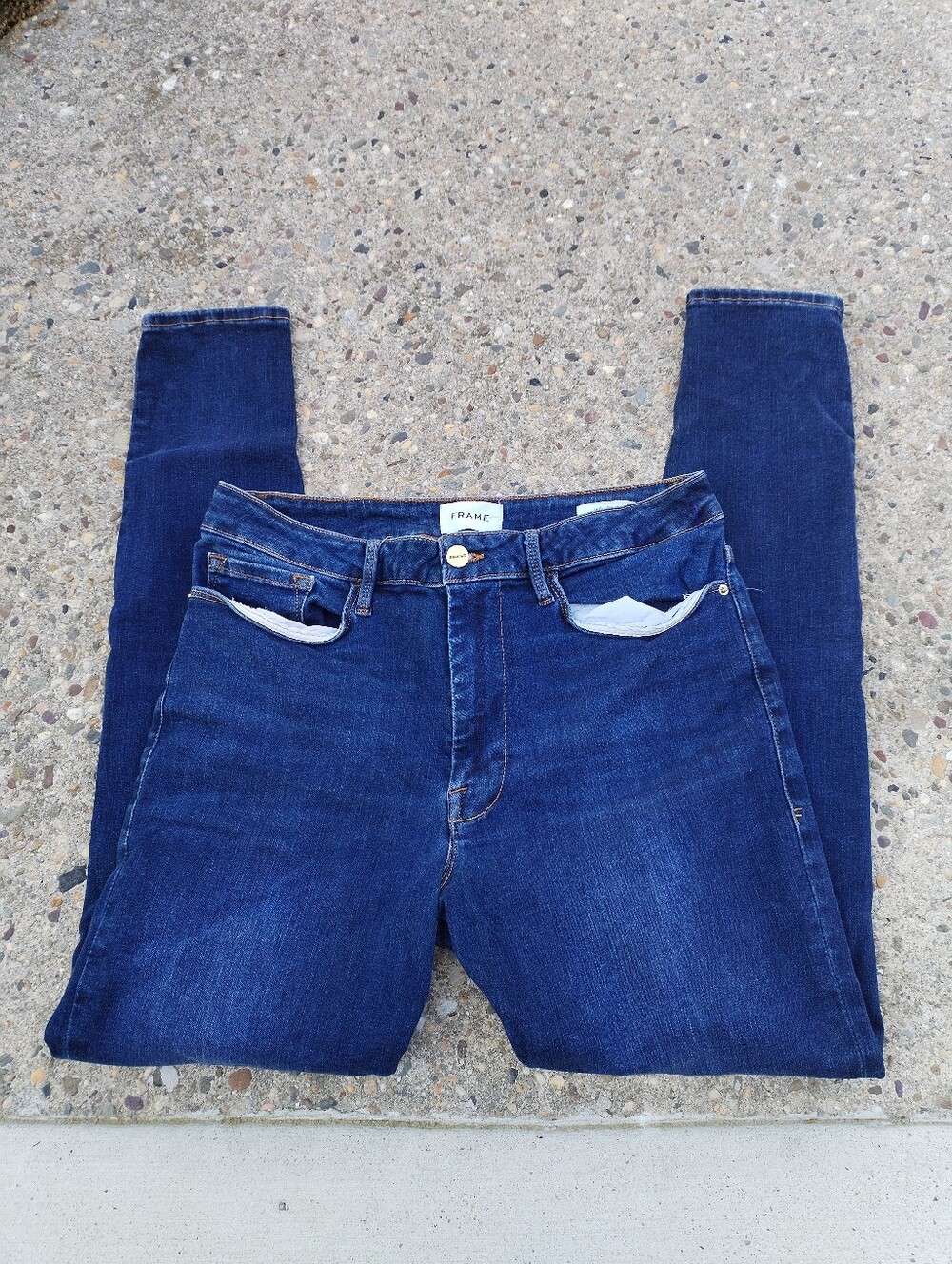 Frame Denim Blue le one  Skinny Jeans with Stretch size 2